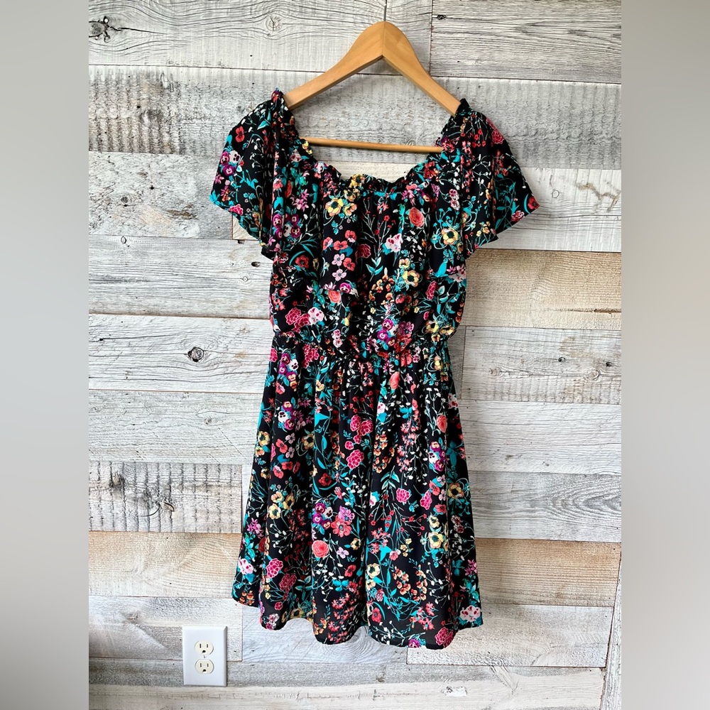 Express off-shoulder floral summer dress